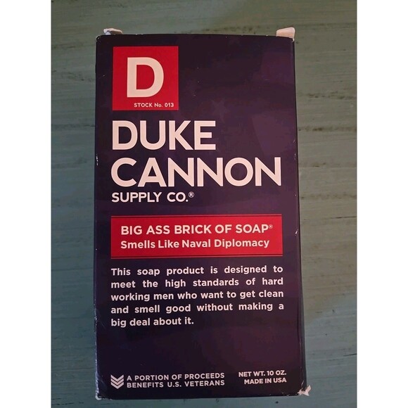 Duke Cannon Navel Supremacy brick soap bath shower men high sea ocean 10 oz man - Picture 2 of 10